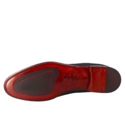 Elegant Blue Moccasin For Men In Suede Leather -Shoes Store mocassino dauomo in pelle scamosciata 11313galassia 6