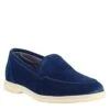 Women's Flexible Moccasin In Blue Suede Leather -Shoes Store mocassino flessibile da 20donna 11200abyss 2