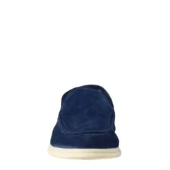 Elegant Blue Unlined Moccasin For Men In Suede -Shoes Store mocassino sfoderato da uomo in camoscio 11207blu 3