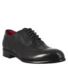 Men's Elegant Black Leather Oxford Brogue -Shoes Store oxford brogue da uomo in pelle 11222nero 2