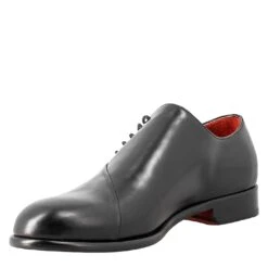 Men's Elegant Black Leather Oxford -Shoes Store oxford elegante da uomo in pelle 06885nero 4