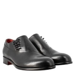 Men's Elegant Black Leather Oxford -Shoes Store oxford elegante da uomo in pelle 06885nero 7