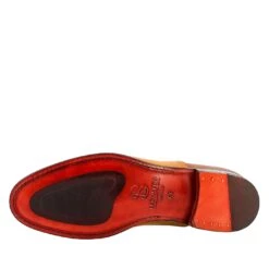 Elegant Men's Brown And Yellow Oxford In Leather And Red Lining 14 Elegant Men's Brown And Yellow Oxford In Leather And Red Lining -Shoes Store oxford marrone giallo da uomo in 20pelle 11279sienagiallo 6