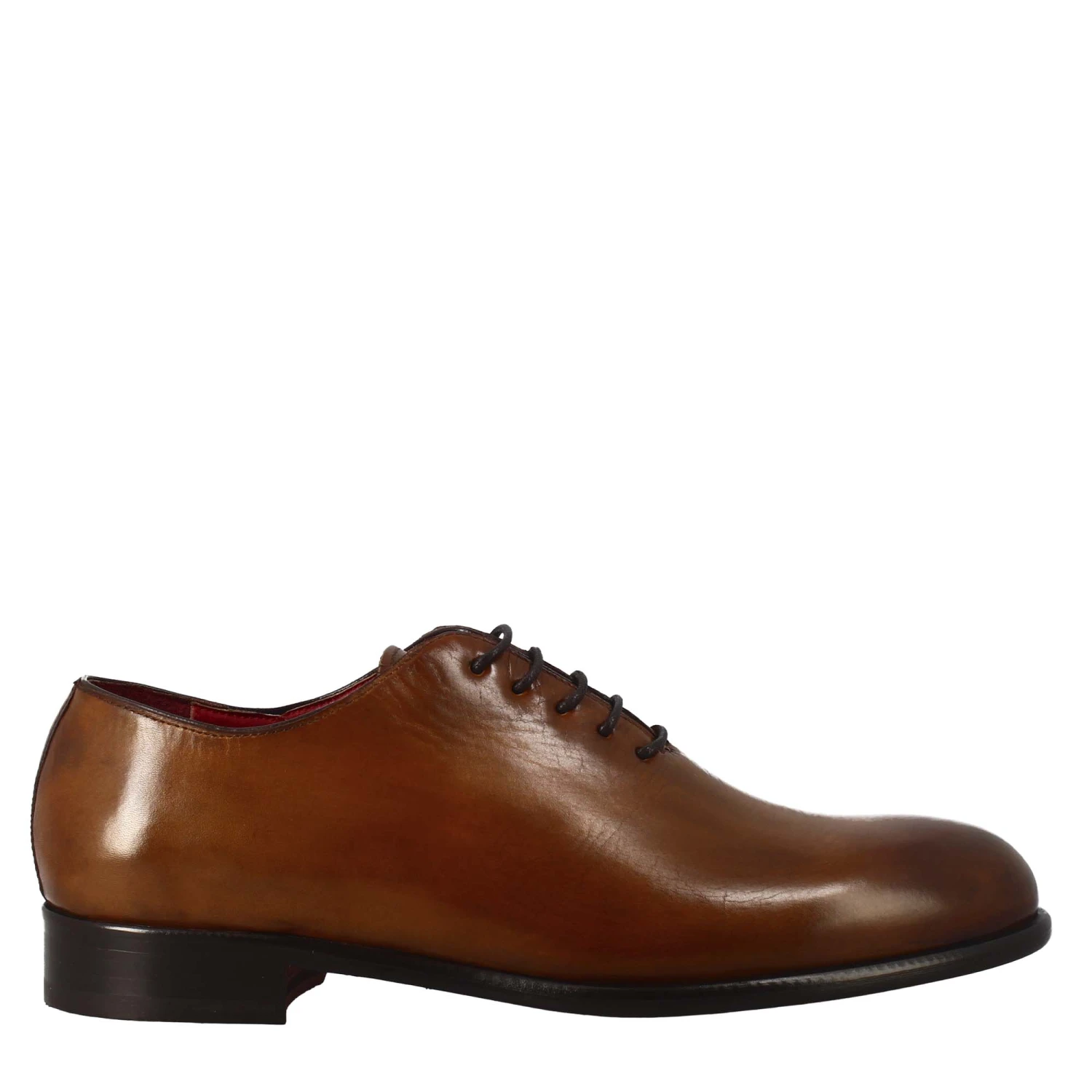 Men's Elegant Sienna Brown Wholecut Leather Oxford 4 Men's Elegant Sienna Brown Wholecut Leather Oxford - Image 2