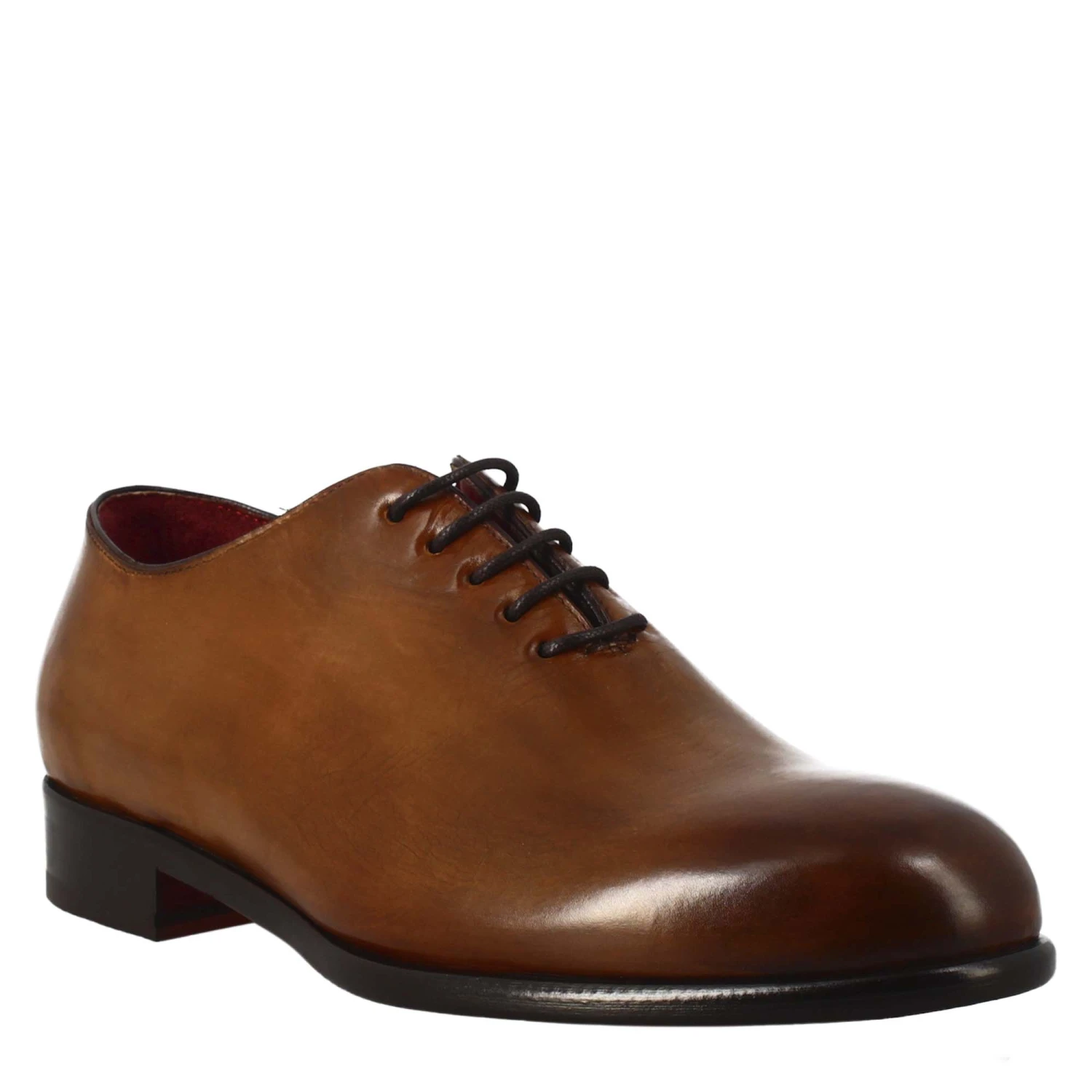 Men's Elegant Sienna Brown Wholecut Leather Oxford 3 Men's Elegant Sienna Brown Wholecut Leather Oxford