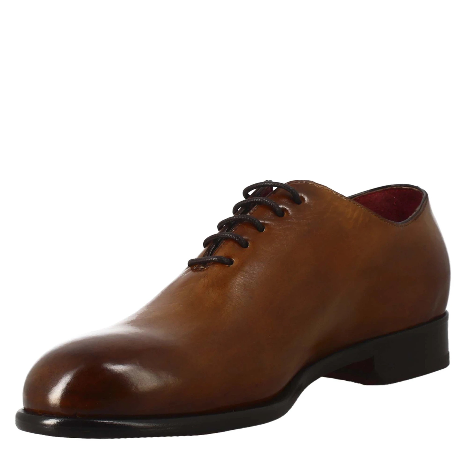 Men's Elegant Sienna Brown Wholecut Leather Oxford 6 Men's Elegant Sienna Brown Wholecut Leather Oxford - Image 4