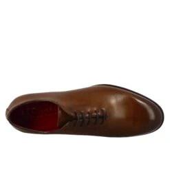 Men's Elegant Sienna Brown Wholecut Leather Oxford 13 Men's Elegant Sienna Brown Wholecut Leather Oxford -Shoes Store oxford nera da uomo in pelle e fodera rossa 11278siena 5