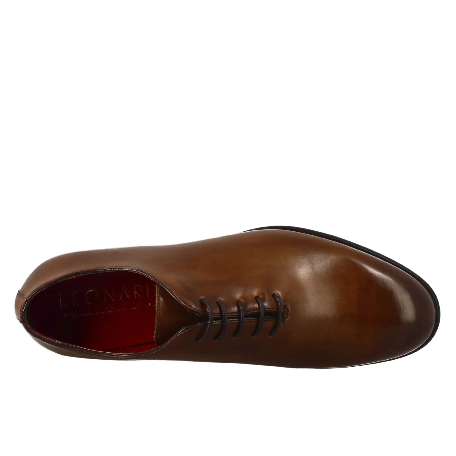 Men's Elegant Sienna Brown Wholecut Leather Oxford 7 Men's Elegant Sienna Brown Wholecut Leather Oxford - Image 5