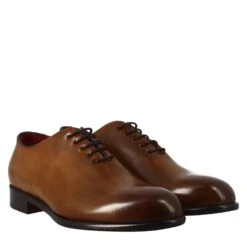 Men's Elegant Sienna Brown Wholecut Leather Oxford 15 Men's Elegant Sienna Brown Wholecut Leather Oxford -Shoes Store oxford nera da uomo in pelle e fodera rossa 11278siena 7