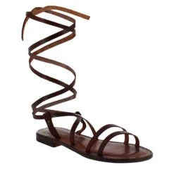Ancient Roman Style Women's Lumina Sandals In Brown Leather