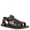 Men's Sandals With Handmade Bands In Black Calf Leather With Buckle Closure -Shoes Store sandali da uomo con fasce fatti a mano in pelle di vitello nera chiusura con fibbia 19d56889 eae4 4ded b845 589a59541335
