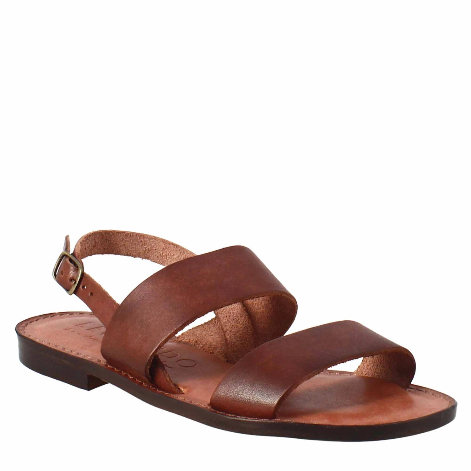 Women's Euphoria Ancient Roman Style Brown Leather Sandals 3 Women's Euphoria Ancient Roman Style Brown Leather Sandals