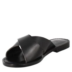 Incanto Women's Sandals In Ancient Roman Style In Black Leather -Shoes Store sandali incanto da donna in pelle 50285nero 4