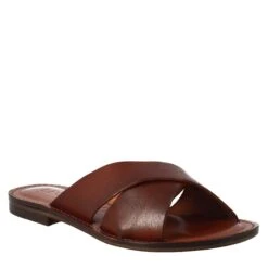 Incanto Women's Sandals In Ancient Roman Style In Brown Leather