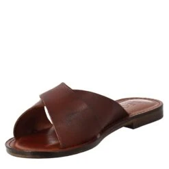 Incanto Women's Sandals In Ancient Roman Style In Brown Leather -Shoes Store sandali incanto da donna stile romano antico in pelle 50285marrone 4