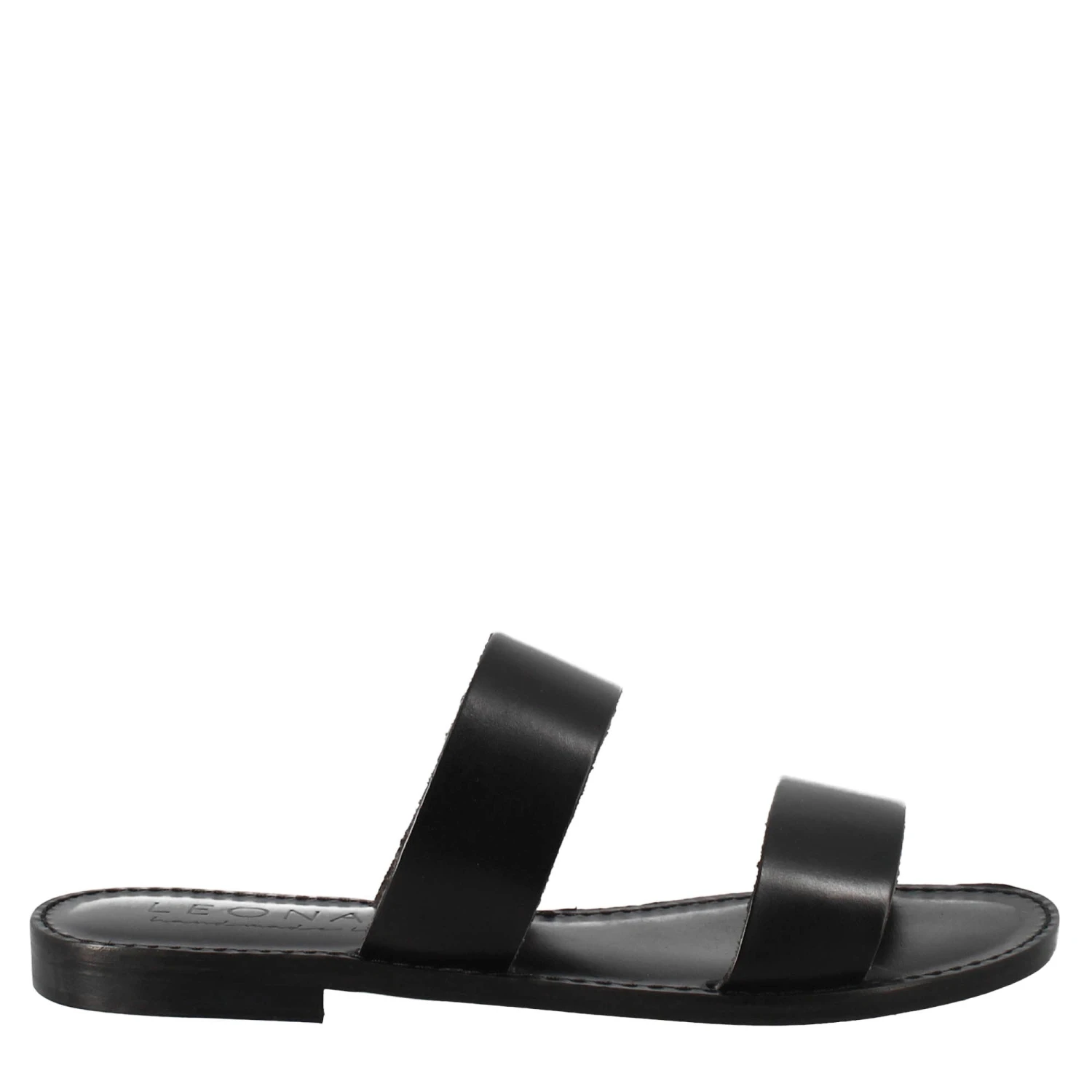 Nirvana Women's Sandals In Ancient Roman Style In Black Leather 4 Nirvana Women's Sandals In Ancient Roman Style In Black Leather - Image 2