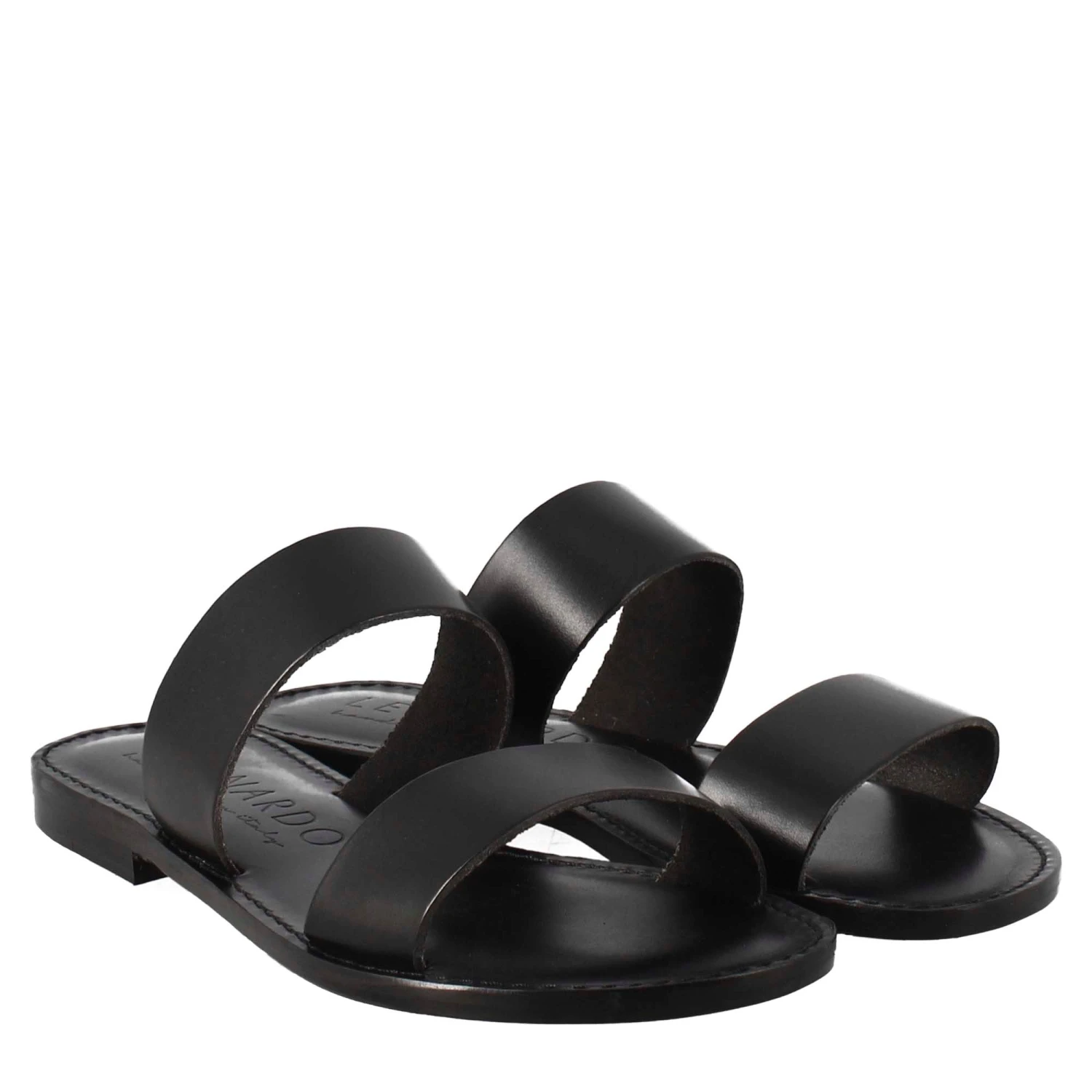 Nirvana Women's Sandals In Ancient Roman Style In Black Leather 9 Nirvana Women's Sandals In Ancient Roman Style In Black Leather - Image 7
