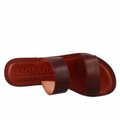 Ancient Roman Style Nirvana Women's Sandals In Brown Leather -Shoes Store sandali nirvana da donna stile romano in pelle marrone 50266marrone 5