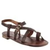 Men's Gladiator Model Rimini Sandals In Brown Leather -Shoes Store sandali rimini gladiatore da uomo 50083marrone 2