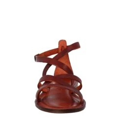 Sinfonia Women's Sandals Ancient Roman Style In Brown Leather -Shoes Store sandali sinfonia da donna stile romano antico in pelle 50296marrone 3