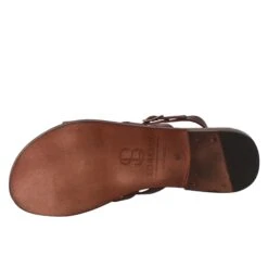 Sinfonia Women's Sandals Ancient Roman Style In Brown Leather -Shoes Store sandali sinfonia da donna stile romano antico in pelle 50296marrone 6