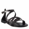 Sinfonia Women's Sandals In Ancient Roman Style In Black Leather -Shoes Store sandali sinfonia da donna stile romano in pelle colore 50269nero 2.j