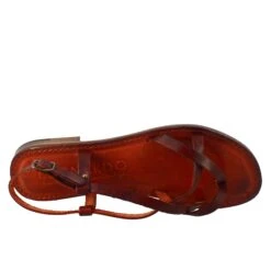 Solace Sandals For Women Ancient Roman Style In Brown Leather -Shoes Store sandali solace da donna stile romano antico in pelle 5