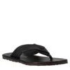 Men's Handmade Thong Sandals In Black Leather -Shoes Store sandali uomo infradito in pelle m5410nero 2