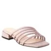 Square-shaped Women's Sandal In Pink Leather With Glitter -Shoes Store sandalo da donna a forma squadrata in pelle con glitter g127 2
