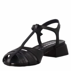 Cage-shaped Black Sandal For Women -Shoes Store sandalo da donna tacco basso 2176nero 4