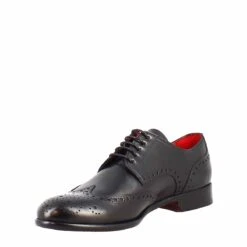 Handmade Brogues Shoes For Men In Black Leather -Shoes Store scarpe broghe da uomo fatte a mano in pelle nero 10651E23 4