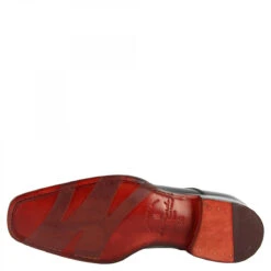 Elegant Handmade Men's Brogues Shoes In Black Leather -Shoes Store scarpe francesine eleganti artigianali da uomo in pelle di vitello nera 6