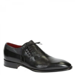 Elegant Men's Brogues Shoes In Black Leather