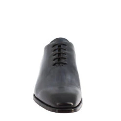 Handmade Men's Wholecut Shoes In LEATHER Delavè Blue Calfskin -Shoes Store scarpe wholecut da uomo artigianali in pelle di vitello delave blu 5