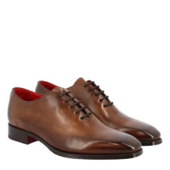 Handmade Men's Wholecut Square Toe Shoes In Brandy Delavè Leather -Shoes Store scarpe wholecut da uomo artigianali punta squadrata in pelle di vitello delav C3 A8 brandy 8