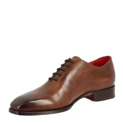 Handmade Men's Wholecut Square Toe Shoes In Brandy Delavè Leather -Shoes Store scarpe wholecut da uomo artigianali punta squadrata in pelle di vitello delav C3 A8 brandy f2067e2d 82b9 4ef9 889e 5ec2f0ace880