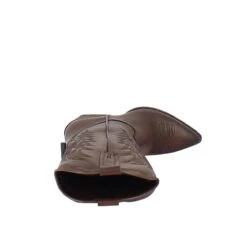 Women's Texan Boot In Brown Leather With Embroidery 11 Women's Texan Boot In Brown Leather With Embroidery -Shoes Store stivale texano marrone da donna in pelle 331 4