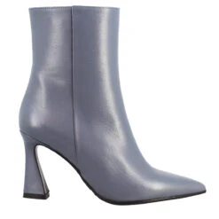 Light Blue Tiffany Leather Ankle Boot