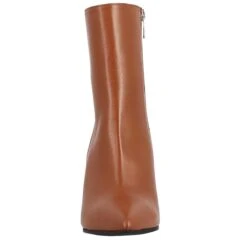 Ankle Boot In Brown Vienna Leather -Shoes Store stivaletti alla caviglia con tacco da donna in pelle marrone 3