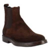 Chelsea Boot In Brown Suede With Rubber Sole -Shoes Store stivaletto chelsea in pelle scamosciata marrone 2008 2
