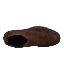 Chelsea Boot In Brown Suede With Rubber Sole -Shoes Store stivaletto chelsea in pelle scamosciata marrone 2008 5