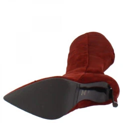 Handmade Women's Pointed Toe Stiletto Heel Knee High Boots In Burgundy Suede LEATHER -Shoes Store stivali al ginocchio a punta con tacco a spillo da donna fatti a mano in pelle di camoscio bordeaux e651a546 12ef 465a bb89 ec96f635c58e