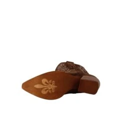 Women's Low Texan Boots In Dark Brown Suede With Embroidery. -Shoes Store stivali texani bassi da donna in camoscio 332marronescuro 6