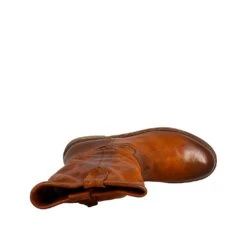 Calf-high Women's Boot In Unlined Vintage Leather -Shoes Store stivali texani da donna in pelle vintage cs203cuoio 5