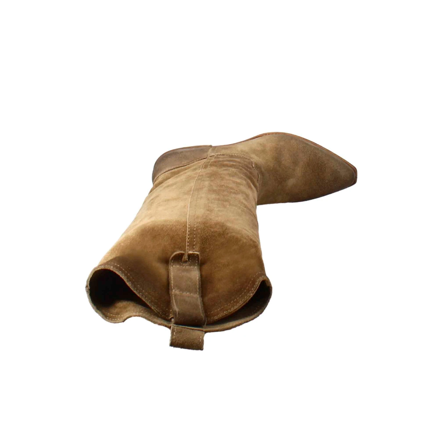 Stivali Texani Da Donna Sfoderati In Camoscio Tortora 7 Stivali Texani Da Donna Sfoderati In Camoscio Tortora - Image 5