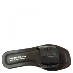 Women's Wide Band Slip-on Sandals With Folds Handmade In Black Nappa Leather 14 Women's Wide Band Slip-on Sandals With Folds Handmade In Black Nappa Leather -Shoes Store w2163 nero 915b08cf 2b0d 471b afb4 d7cfc745ded5